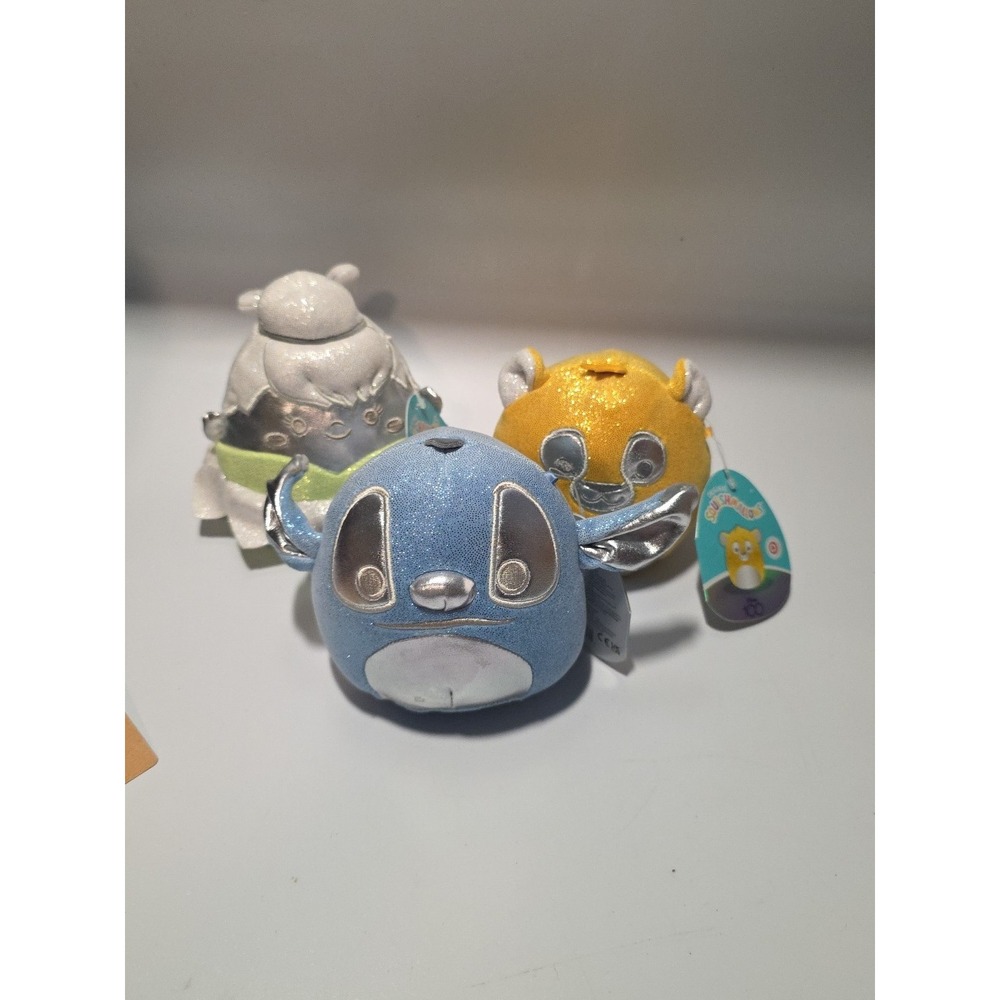 Squishmallow Kellytoy Plush Disney 100 Anniversary Lot of 3 5" NWT‎